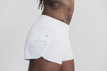 Nobull Pace 3" Women's Shorts White | Australia (MY2753)